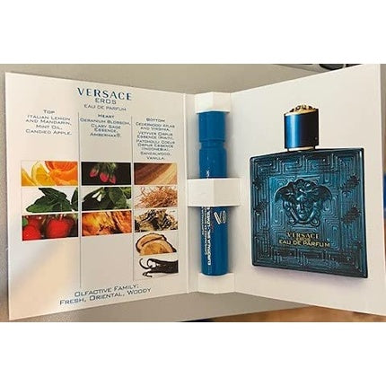 Versace Eros Eau De Parfum Travel Sample Spray Vial 0.03oz/1ml Versace