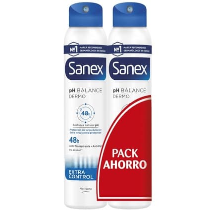 Sanex Zero 0 Double Extra Control Déodorant (Déo) Mixte 200ml