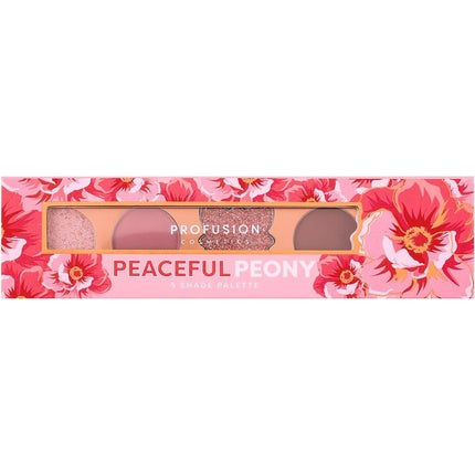 Profusion Cosmetics Blooming Hues Peaceful Peony 5-Shade Eyeshadow Palette 1 Count
