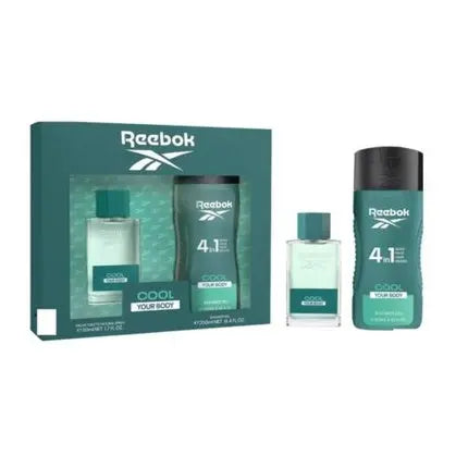 Reebok Cool Your Body Eau De Toilette 50 Ml + Shower Gel 250ml For Men Set Reebok