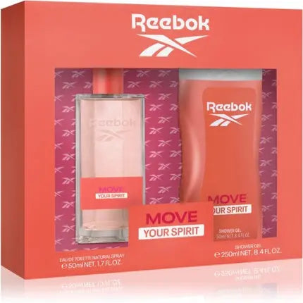 Reebok Move Your Spirit Eau de Toilette 50ml Vaporizer Spray + 250ml Shower Gel Reebok