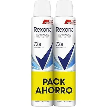 Rexona Advance Protection Cotton Dry 72h Women's Aerosol Deodorant 2x200ml Rexona