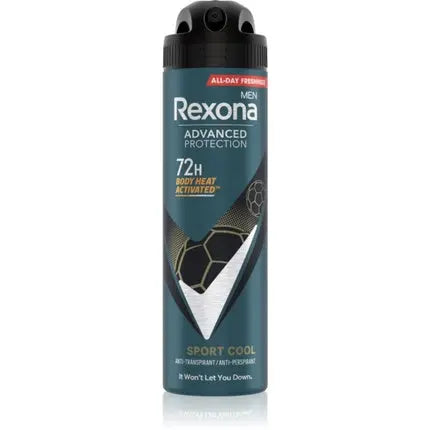 Rexona Advanced Protection Antiperspirant Spray for Men Sport Cool 150 ml - 72 hours duration Rexona