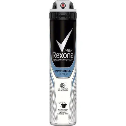 Rexona Men Invisible Deodorant On Black & White Clothes Antiperspirant 48h Spray - 200 Ml Rexona