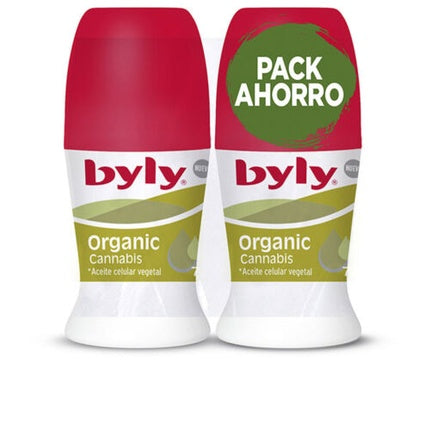 Hygiene Byly Organic Cannabis Deodorant Roll-On 50ml - Pack of 2 Byly