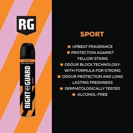 Right Guard Men's 3D Protection Antiperspirant 150ml Sport Right Guard