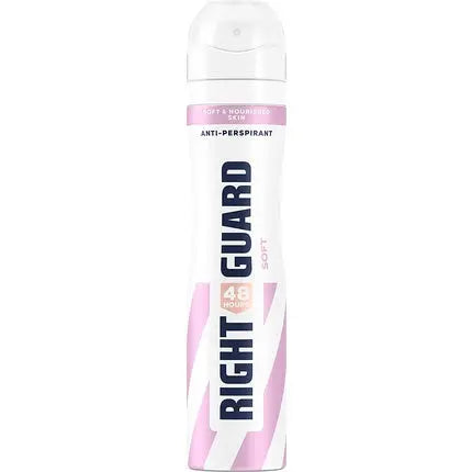 Right Guard Women's Soft Deodorant 48 Hour High Performance Anti-Perspirant Aerosol Spray No White Residue Alcohol Free Dermologically Tested 250ml Right Guard