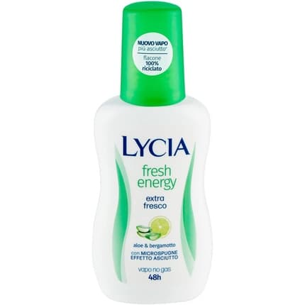 Lycia Fresh Energy - Deodorant Vapo Extra Fresco No Gas 48h, Déodorant (Déo) Mixte 75ml