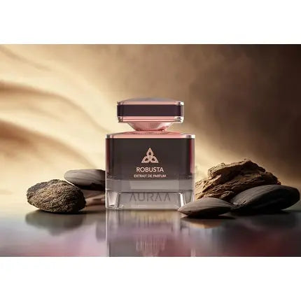 Robusta Extrait De Perfume 100ml by Auraa Desire Woody Powdery Fresh Fragrance for Men - Bergamot Almond Rhubarb Scents Long Lasting Eau de Parfum Auraa Desire