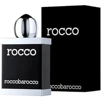 Rocco Barocco Roccobarocco Black Man Eau De Toilette - 100 Ml Fresh And Invigorating Men's Perfume Rocco Barocco