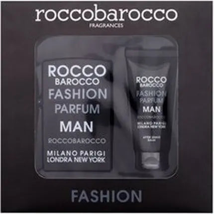 Roccobarocco Fashion Man Gift Set Edt 75 Ml And Aftershave Balm 100 Ml Roccobarocco