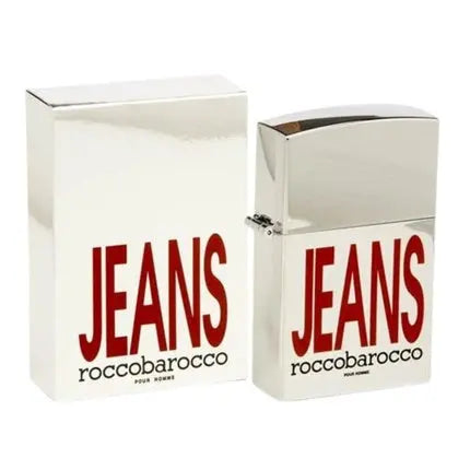 Roccobarocco Jeans Man Eau de Toilette for Men Citrus Musk Fragrance Bottle 30ml Roccobarocco