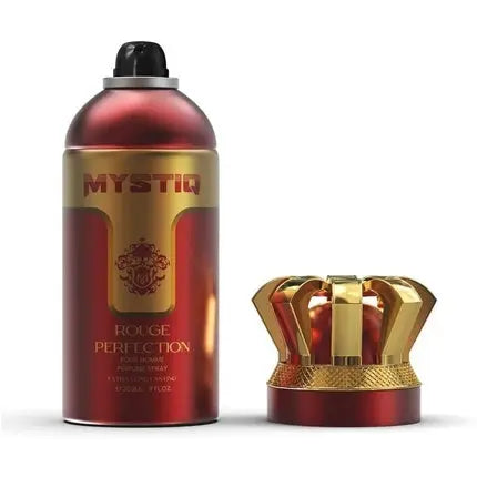 Rouge Perfection Extra Long Lasting Daily Fragrance in Luxurious Packaging with Saffron Jasmine Cedarwood Amber Musk 250ml Nylaa