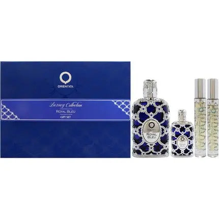 Royal Bleu By Orientica Unisex 4 Pc Gift Set 2.7oz EDP Spray 7.5ml EDP Orientica