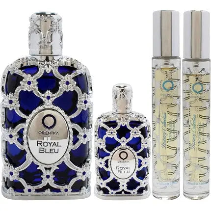 Royal Bleu By Orientica Unisex 4 Pc Gift Set 2.7oz EDP Spray 7.5ml EDP Orientica