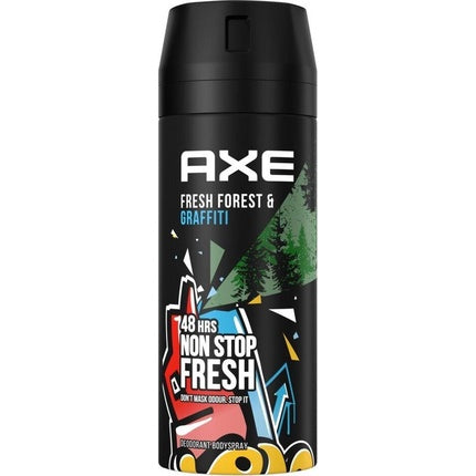 Axe Fresh Forest & Graffiti Body Spray Deodorant 150ml Axe/Lynx