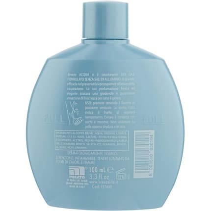 Breeze Acqua Deo Squeeze No Gas Déodorant (Déo) Mixte 100ml