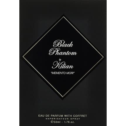 Kilian Black Phantom Memento Mori Refillable Perfume Spray 50ml with Clutch