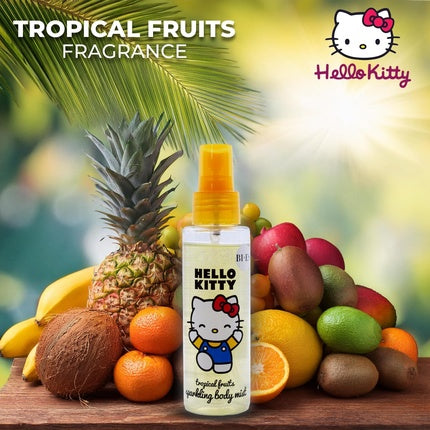 Hello Kitty Sanrio Sparkling Body Mist for Girls - Tropical Fruit Scent Bizzico