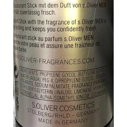 S.Oliver Men Deodorant Stick 75g S.Oliver