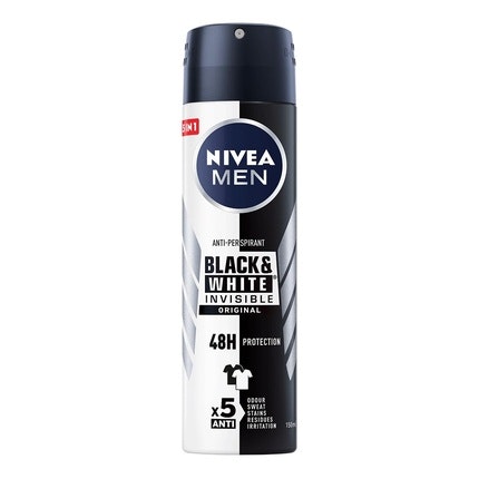 Nivea Men Black & White Invisible Original Antiperspiring Spray 150ml