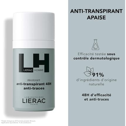 Lierac Antiperspirant Deodorant 48h Déodorant (Déo) Homme 50ml