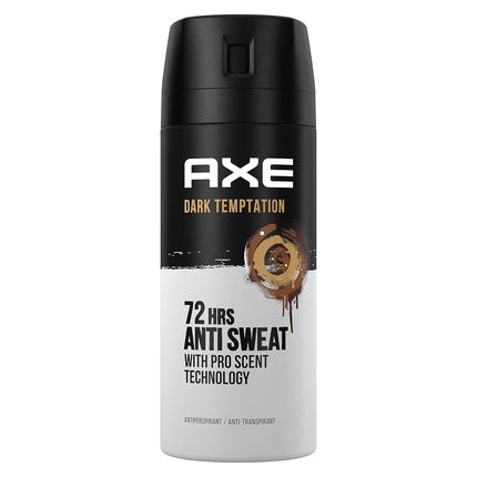 Axe Dark Temptation Deodorant for Men Antiperspirant 150ml - Pack of 6 Axe/Lynx