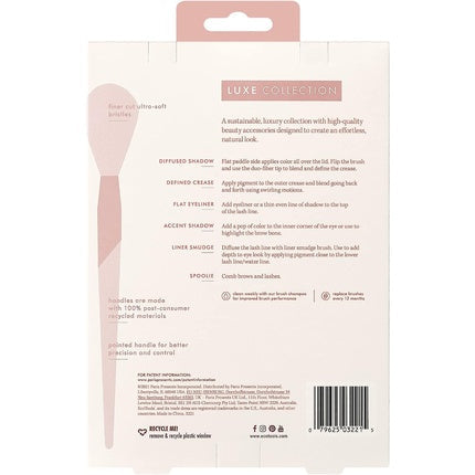 EcoTools Luxe Natural Elegance Professional Makeup Brush Set for Face Cheek and Eye Makeup 5 Piece Set Pink