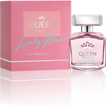 Antonio Banderas Queen of Seduction Lively Muse Eau de Toilette Spray pour femme  50ml 1.7 Fl oz, 1oz équivaut à 30ml Antonio Banderas