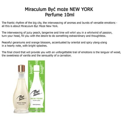 Miraculum Byc Moze Perfume Fragrance Long Lasting Gradual Note Parfum Eau de Parfum (EDP) Femme 10ml