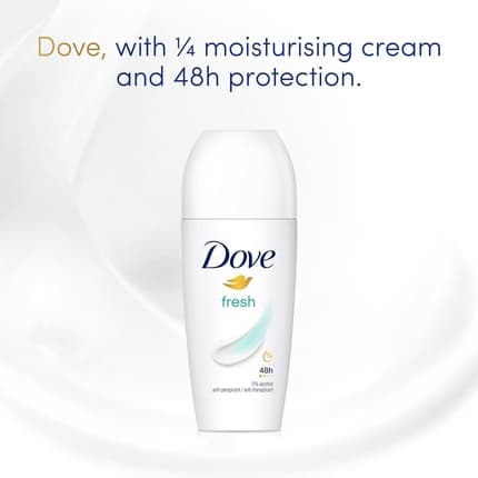 Dove Fresh Anti-Perspirant Roll On Deodrant With ¼ Mubesturizing Cream 50ml