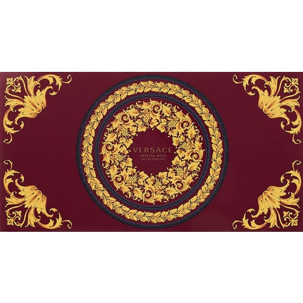 Versace Crystal Noir 4 Piece Gift Set for Women with Purse