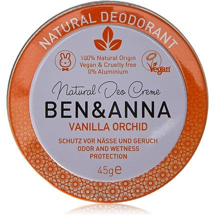 Ben & Anna Cream Deodorant Vanilla Orchid, 45 g Ben & Anna