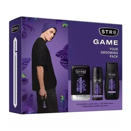 STR8 GAME ASL 100ml with Deodorant 150ml and Shower Gel 250ml Str8