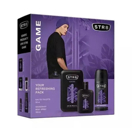 STR8 GAME EDT Spray 50ml and Deodorant 150ml Str8