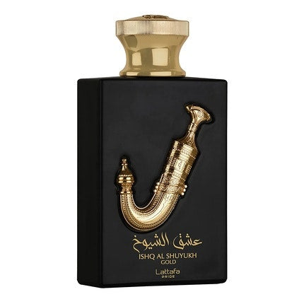 Ishq Al Shuyukh Gold Lattafa Pride  Eau de Parfum - Eau De Parfum 100ml Caramel, Saffron, Tonka Bean, Suede Leather Lattafa