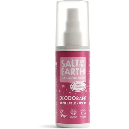 Salt of the Earth Refillable Natural Deodorant Spray Vegan and Cruelty Free 100ml Salt Of The Earth