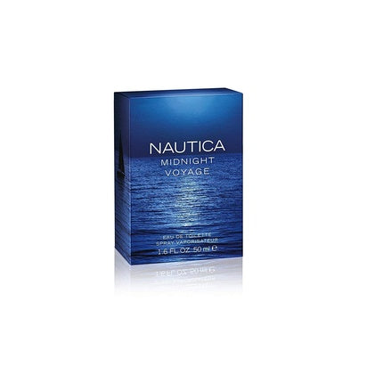 Nautica Midnight Voyage Eau de Toilette Spray 1.6oz Spicy Scent of Pink Pepper and Mesmerizing Amber Nautica