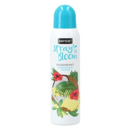 Sence Deodorant 150ml Spray To Bloom Tropical Joy & Coconut Body Scent Ladies - Pack of 12 Sence