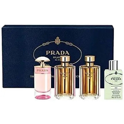 Shaneel Enterprises Limited Prada Mini Giftset Candy Florale EDT 7ml La Femme EDP 9ml L'Eau EDT 9ml Les Infusions De Iris EDP 8ml Prada