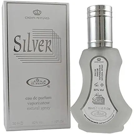 Silver Al-Rehab Eau De Natural Perfume Spray 35ml Floral 1.15 fl oz Al Rehab