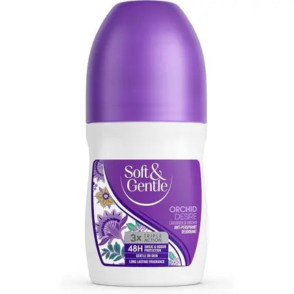 Soft & Gentle Orchid Desire Anti-Perspirant Roll On Deodorant 50ml Soft & Gentle