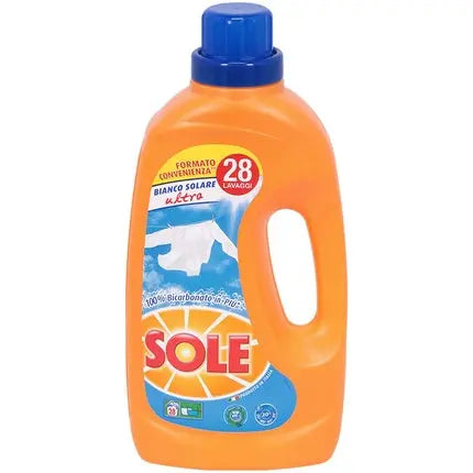 Sole Laundry Detergent Washing Machine Solar White Liquid Ultra 28 Washes 1.4l Sole