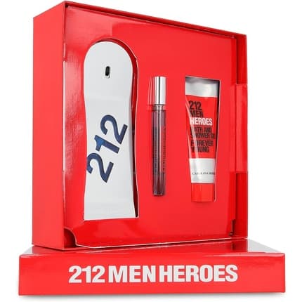 Carolina Herrera Herrera 212 Heroes Set: + Shower Gel Eau de Toilette 90ml Unisex
