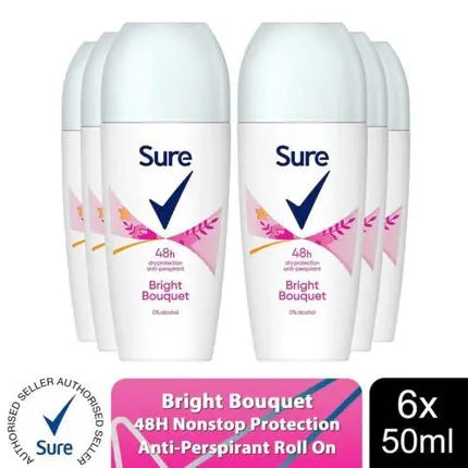 Sure Women Roll On Bright Bouquet Anti-Perspirant Deo 48H Protection 50ml Sure