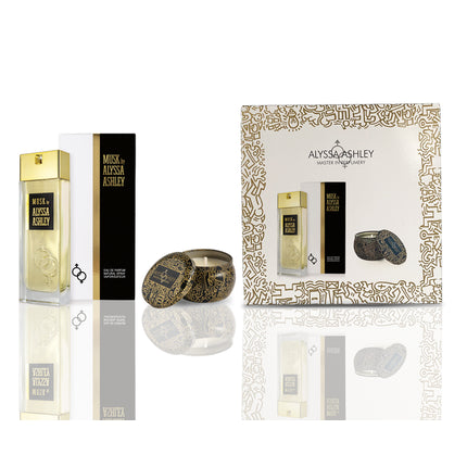 ALYSSA ASHLEY Musk Coffret Eau Parfumée 50ml Avec Candle Alyssa Ashley