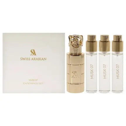 Swiss Arabian Musk 07 Unisex Mini Gift Set 3 x 1oz Perfume Spray with Metal Case Swiss Arabian