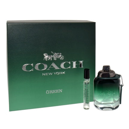 Coach Green Eau De Toilette Set - 60ml And Travel Spray 75ml Coach