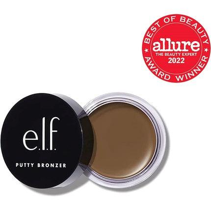 e.l.f. Cosmetics Putty Bronzer Creamy Highly Pigmented Formula Infused with Argan Oil and Vitamin E Bronzed Belle 0.35 oz
