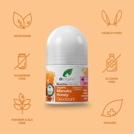 Dr Organic Manuka Honey Deodorant Déodorant (Déo) Mixte 50ml